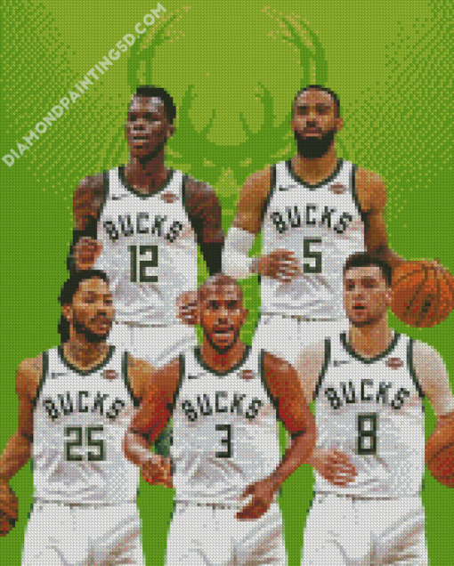 Milwaukee Bucks Players Diamond Paintings