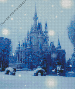 Snowy Disney Palace Diamond Paintings