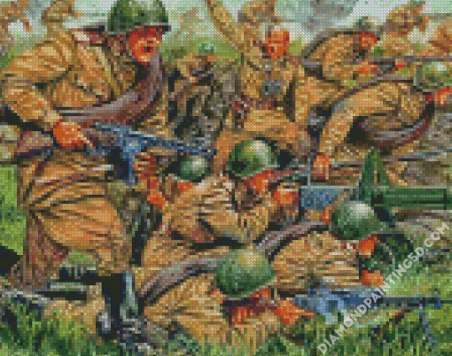 Soviet Infantry Diamond Paintings