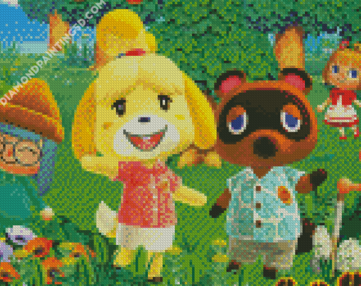 Video Game Animal Crossing Diamond Paintings