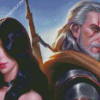 Yennefer And Geralt Art Diamond Paintings