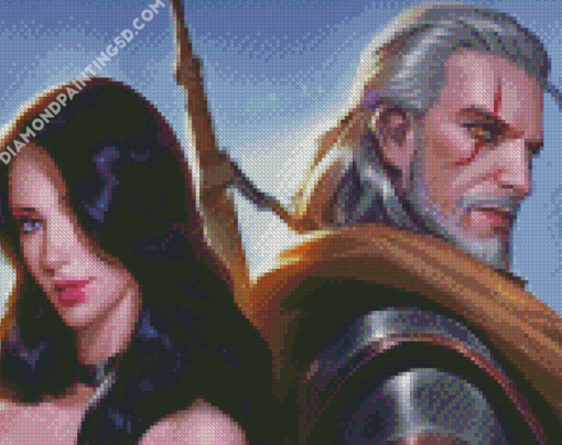 Yennefer And Geralt Art Diamond Paintings