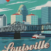 Louisville City Poster Diamond Paintings