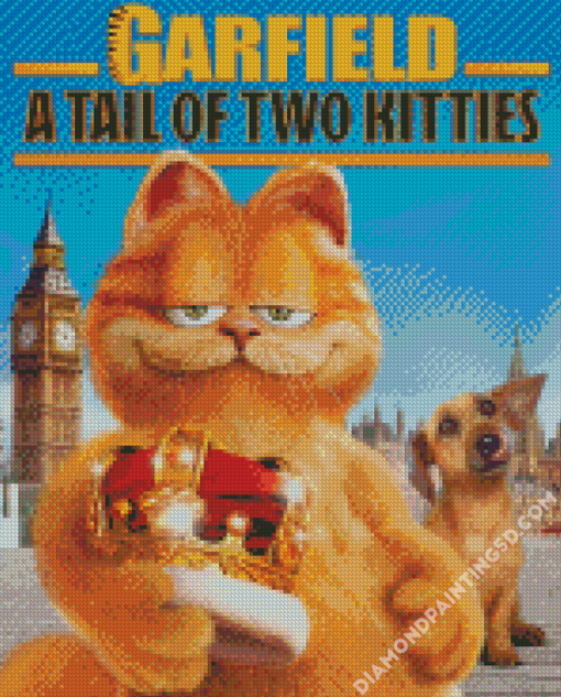 A Tail Of Two Kitties Poster Diamond Paintings