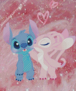 Angel And Stitch Cartoon Diamond Paintings