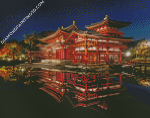 Byodo Temple Reflection Diamond Paintings