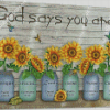 God Says You Are Sunflowers Diamond Paintings