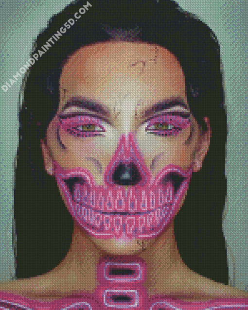 Neon Skeleton Beauty Diamond Paintings