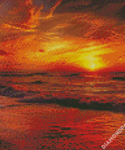 Peru Beach Sunset Diamond Paintings