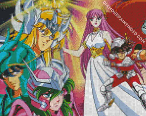 Saint Seiya Characters Diamond Paintings