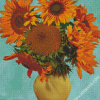 Sunflowers In A Vase Art Diamond Paintings