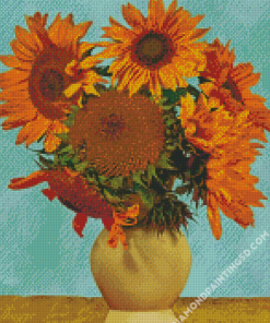 Sunflowers In A Vase Art Diamond Paintings