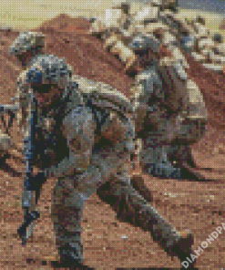 US Army In War Diamond Paintings