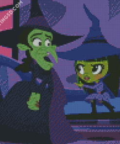 Wizard Of Oz Wicked Witch Cartoon Diamond Paintings