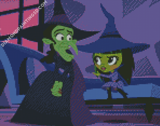 Wizard Of Oz Wicked Witch Cartoon Diamond Paintings