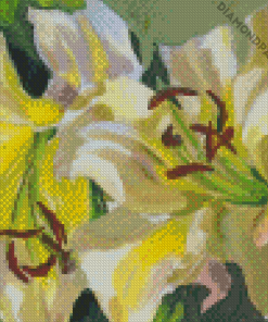 Yellow Lilly Art Diamond Paintings