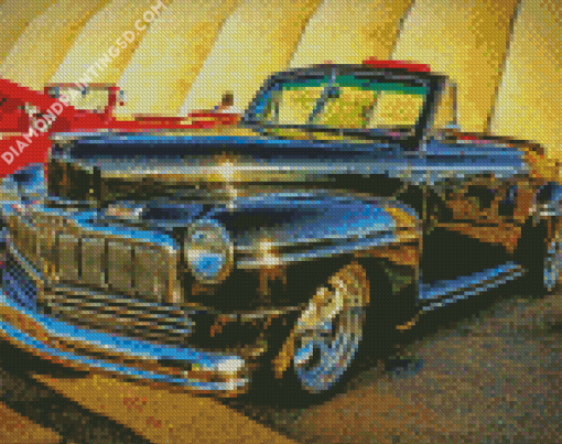 Black Old Mercury Convertible Diamond Paintings