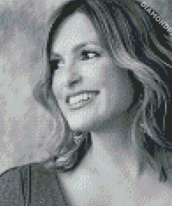 Black And White Mariska Hargitay Diamond Paintings