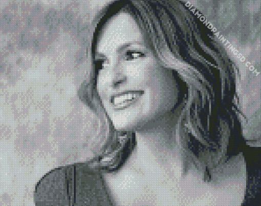 Black And White Mariska Hargitay Diamond Paintings