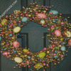 Colorful Easter Wreath Diamond Paintings