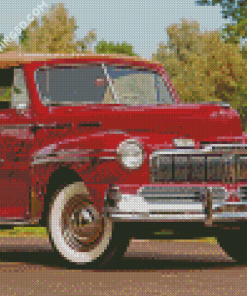 Red Vintage Mercury Convertible Diamond Paintings