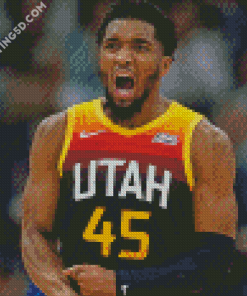 Donavan Mitchell Basketballer Diamond Paintings