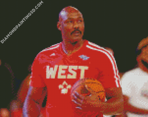 Karl Malone Basketballer Diamond Paintings