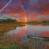 Rainbow Sunset Landscape Diamond Paintings