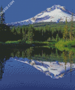 Snowy Oregon Mountains Diamond Paintings