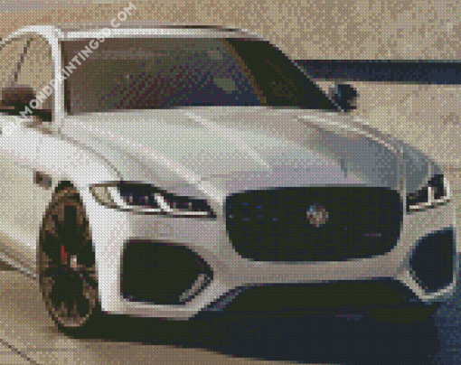 Sport Car Jaguar XF Diamond Paintings