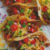 Tasty Gound Turkey Tacos Diamond Paintings