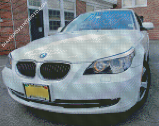 White BMW 355i Car Diamond Paintings