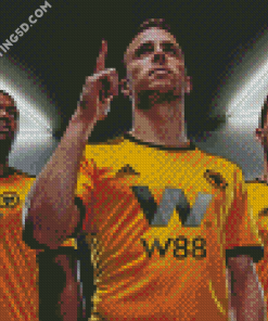 Wolves Football Team Players Diamond Paintings