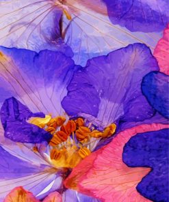 Abstract Flowers Diamond Paintings