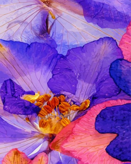 Abstract Flowers Diamond Paintings