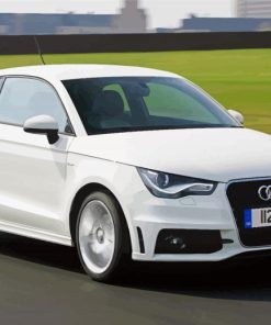 Audi A1 White Car Diamond Paintings