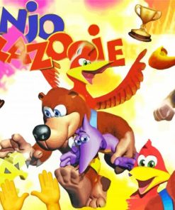 Banjo And Kazooie Game Poster Diamond Paintings