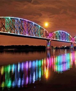 Big Four Bridge Louisiville Diamond Paintings