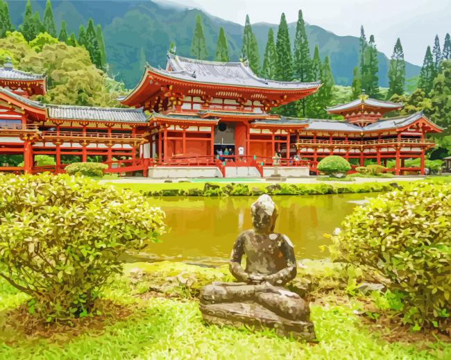 Byodo In Temple Hawaii Diamond Paintings