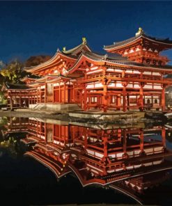 Byodo Temple Reflection Diamond Paintings