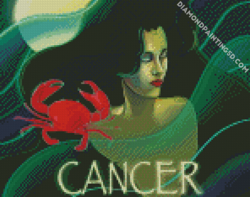 Cancer Lady Diamond Paintings