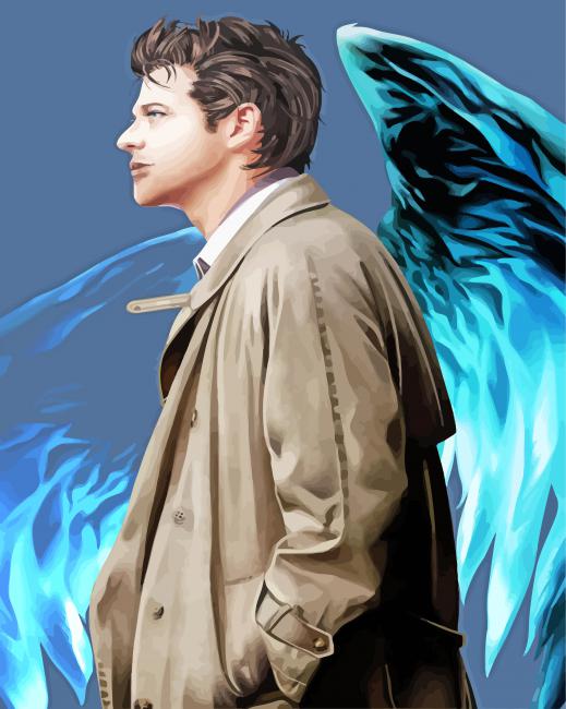 Castiel With Wings Diamond Paintings