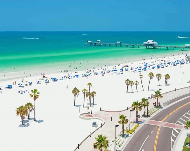 Clearwater City Beach Florida Diamond Paintings