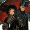 Couple Date In Snow Diamond Paintings