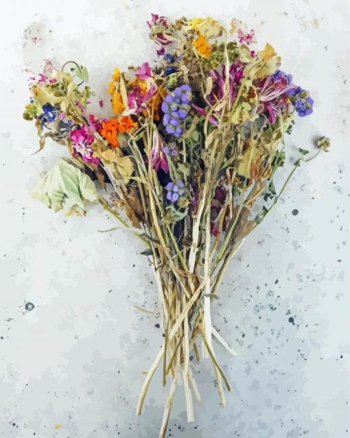 Dried Flowers Bouquet Diamond Paintings