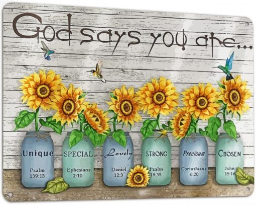 God Says You Are Sunflowers Diamond Paintings