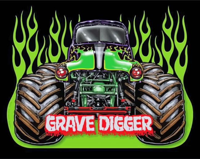 Grave Digger Illustration Diamond Paintings