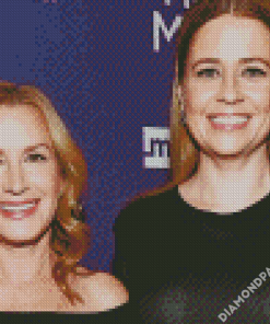 Angela Kinsey And Jenna Diamond Paintings