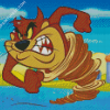 Angry Taz Cartoon Character Diamond Paintings