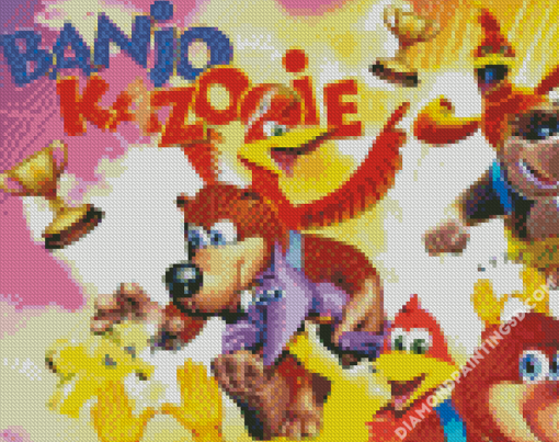 Banjo And Kazooie Game Poster Diamond Paintings